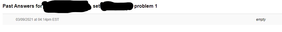 Past answers for problem