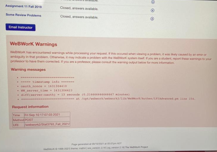 Diff server vs oauth error
